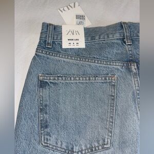 NEVER WORN Zara Jeans (Hi-rise, full length, wide leg)